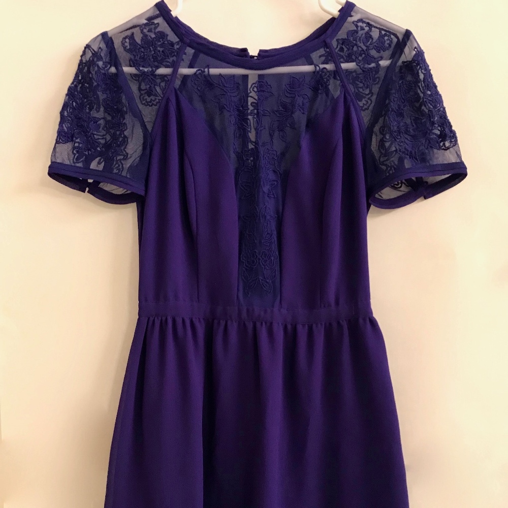 Urban Outfitters deep blue mini dress